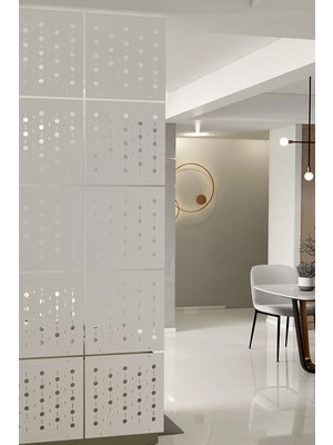 Kayasan Ahşap Kayasan ® Lazer Kesim Sarkıt Paravan, Ahşap Seperatör, Oda Ayırıcı 4'lü Panel Levha Seti