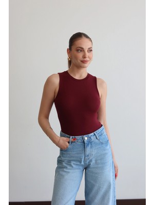 Roea Sıfır Kol Body Bordo