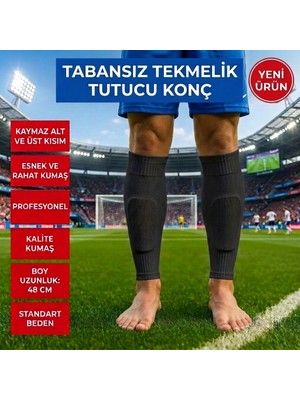 Bs Beyaz Shoes Tüm Spor Aktiviteler 40-46 Standart Profesyonel Tabansız Kesik Tekmelik Tutucu Futbol Sporcu Tozluğu Çorapı (Tekmelik Dahil Değildir.)