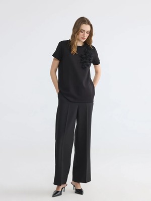 LC Waikiki Lcwaıkıkı Classic Siyah Regular Fit Kadın Pantolon