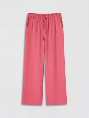 LC Waikiki Lcw Vision Pembe Beli Lastikli Modal Karışımlı Kadın Pantolon