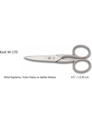 Renas Store Europe Kalın Nakış Makası Süper Kalite No:4.5 11,43 cm