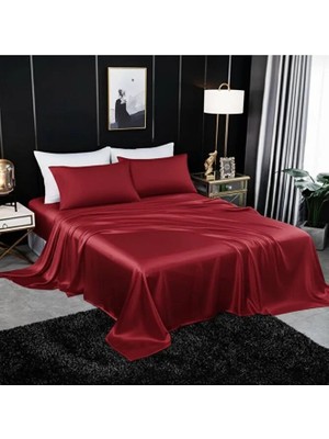 Metinev Metin ev® Premium 120 Tel Pamuk Saten Lastiksiz Çarşaf Seti – 2 Yastık Kılıfı