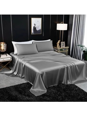Metinev Metin ev® Premium 120 Tel Pamuk Saten Lastiksiz Çarşaf Seti – 2 Yastık Kılıfı