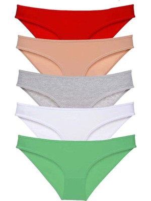 Zenvia 5 Adet Süper Eko Set Likralı Kadın Slip Külot 524