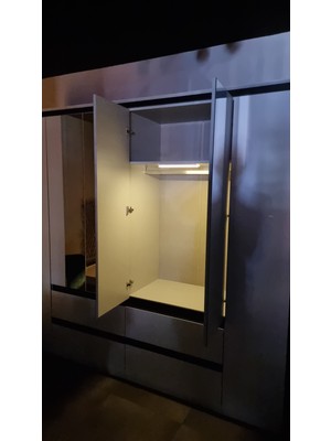 Gökyüzü Işığı Hareket Sensörlü Şarjlı LED Dolap Işığı - Sıcak Sarı Işık-20 cm
