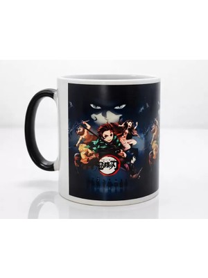 Zenvia Porselen Renk Değiştiren Demon Slayer Kupa Bardak - Model 2