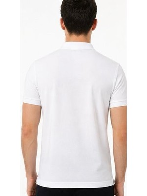 Lacoste Polo Beyaz Özel Logo Regular Fit