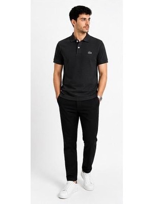Lacoste Polo Siyah Regular Fit Özel Logo