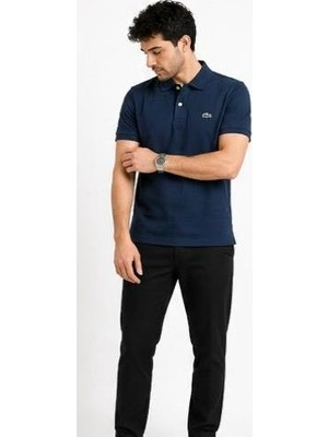 Lacoste Polo Lacivert Regular Fit Özel Logo