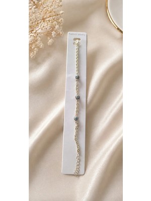 My Takı Store Çelik Vip 14K Gold Renkli Zirkon Taşlı Bileklik