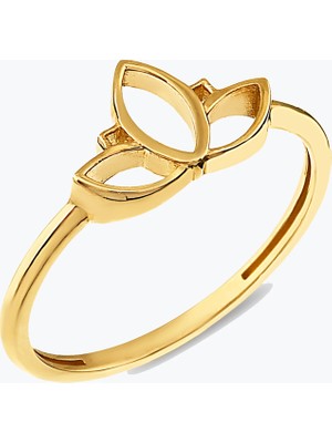 Goldium Jewellery Lotus Çiçek Yüzük