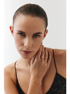 Goldium Jewellery Lotus Damga Yüzük