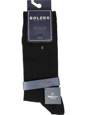 Bolero Erkek Premium Dikişsiz 3'lü Pamuk Çorap Kare Asorti