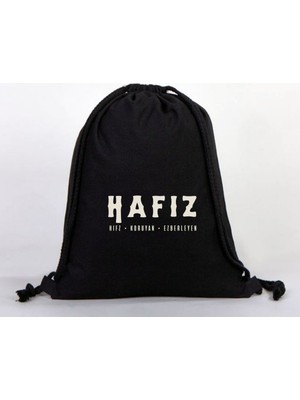Dekim Moda "hafız" Baskılı Ham Bez Sırt Çantası %100 Pamuk