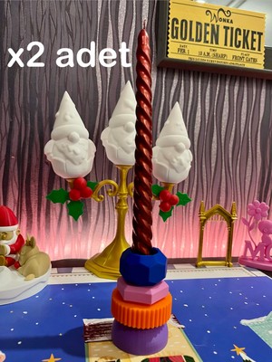 3dvibeswithmerve Candy Twist Nordic Şamdan Mumluk