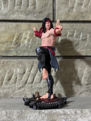 Arez Figür Mortal Kombat Liu Kang Figür 25 cm El Boyama Koleksiyonluk Dekoratif 3D Baskı