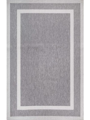 Veja Home Sisal Plus 1149 Gri Krem Düz Desenli Hasır Görünümlü Modern Şık Mutfak Koridor Salon Halısı