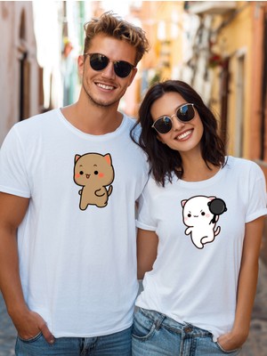 Etoile Studio Tavaa Ile Kovalayan Bubu Dudu Sevgili Tişörtü ve Sweatshirt | Sevgililer Günü Hediyesi | Unisex Oversize
