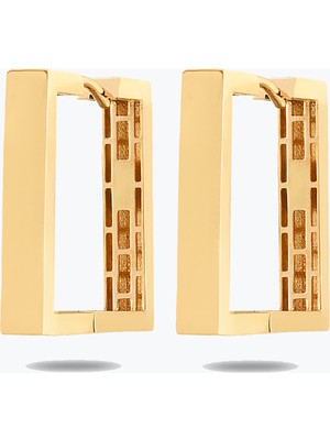 Goldium Jewellery Altın Kare Küpe