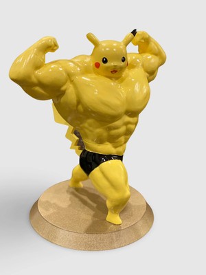 Oko Design Kaslı Sporcu Pokemon Pikachu Figür 15 cm