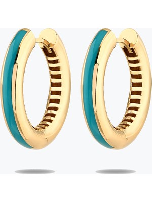 Goldium Jewellery Altın Vintage Başak Damga Küpe