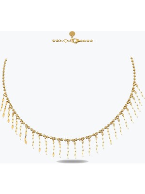 Goldium Jewellery Ezme Zincir Detaylı Shakira Kolye