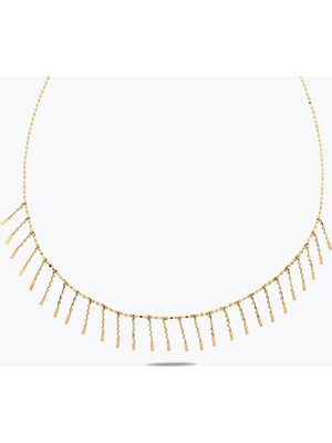 Goldium Jewellery Özel Tasarım Çubuk Shakira Kolye
