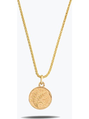 Goldium Jewellery Soft Zincir Başak Uç Damga Kolye