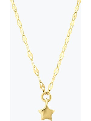 Goldium Jewellery Yıldızlı Ezme Forse Zincir Choker