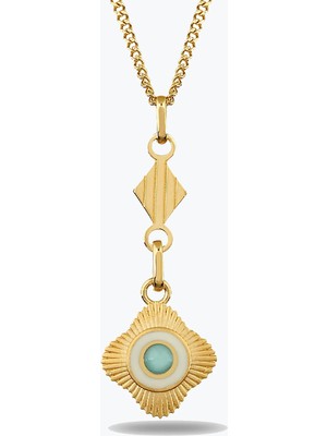 Goldium Jewellery Tasarım Etnik Madalyon Kolye