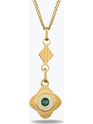 Goldium Jewellery Tasarım Etnik Madalyon Kolye