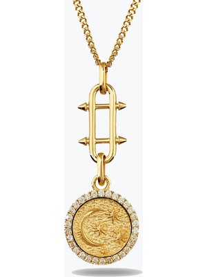 Goldium Jewellery Tasarım Gece Damga Kolye
