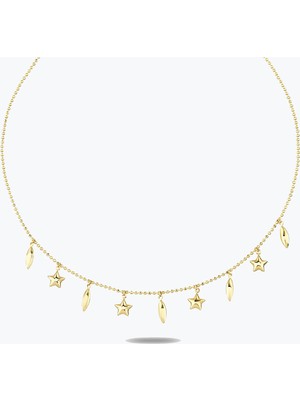 Goldium Jewellery Altın Tasarım Yıldız Kolye