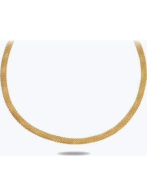 Goldium Jewellery 14 Ayar Altın Snake Choker Kolye