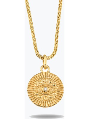 Goldium Jewellery Sade Göz Kolye