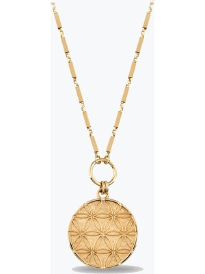 Goldium Jewellery Işiltili Zincir Yaşam Çiçeği Kolye