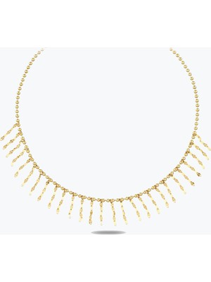 Goldium Jewellery Altın Tasarım Sallantı Kolye