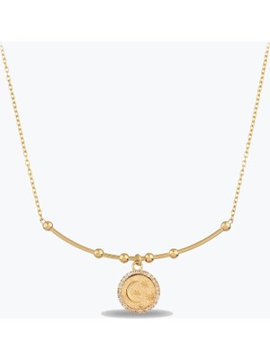 Goldium Jewellery Gece Damga Tel Kolye