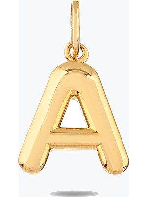 Goldium Jewellery Altın Bomb Harf Kolye Charm