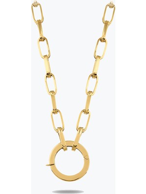 Goldium Jewellery Bakla Zincir Kolye