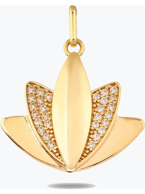 Goldium Jewellery Lotus Kolye Charm