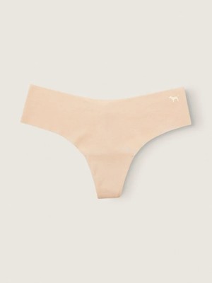 Pink Lazer Kesim Tanga Külot - Bej