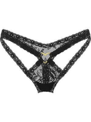 Very Sexy Tease Dantelli Askılı Tanga - (Tek Renk)