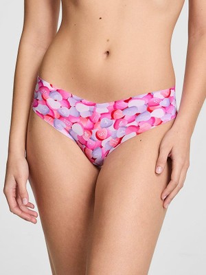 Pink Lazer Kesim Tanga - Şeker Kalpler Baskı