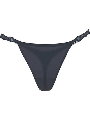 Very Sexy Orkide Işlemeli Işlemeli Işıltılı Tanga - (Tek Renk)