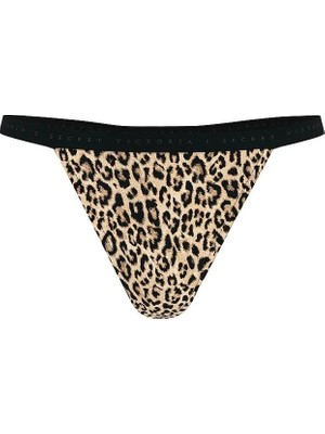 Victoria's Secret Esnek Pamuklu V-String Külot - (Tek Renk)