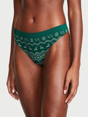 Seamless Seamless Tanga - Koyu Yeşil