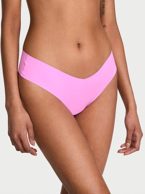 No-Show Lazer Kesim Askılı Tanga - Pastel Pembe