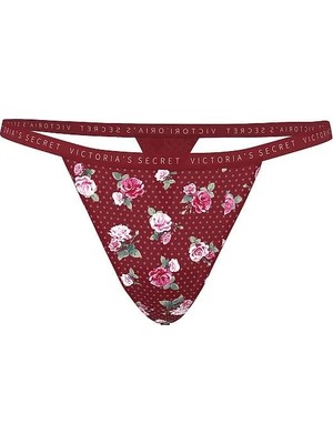 Victoria's Secret Esnek Pamuklu V-String Külot - (Tek Renk)